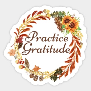 Practice Gratitude Sticker